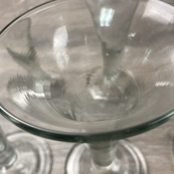 (7) Vintage Tall Colonial Williamsburg Drinking Glass Hand Blown Unbranded 7 1/4 - Picture 7 of 7